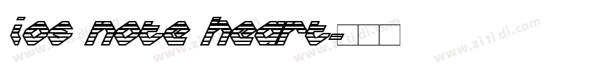 iOS Note Heart字体转换